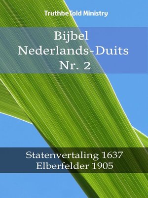 cover image of Bijbel Nederlands-Duits Nr. 2